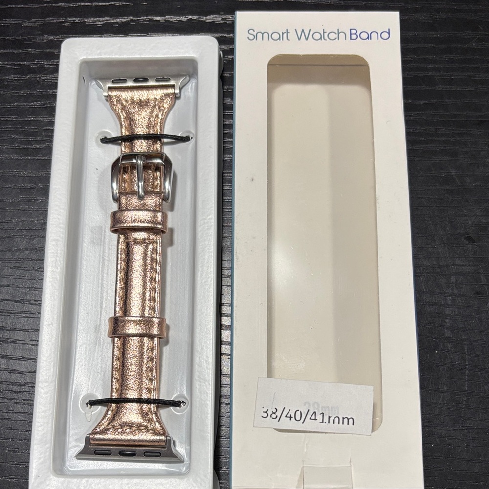 NWT Metallic Rose Gold Colored Smart Watch Band